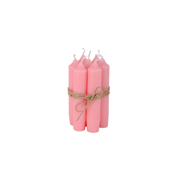 [IB Laursen] Short Dinner Candle, Light Pink